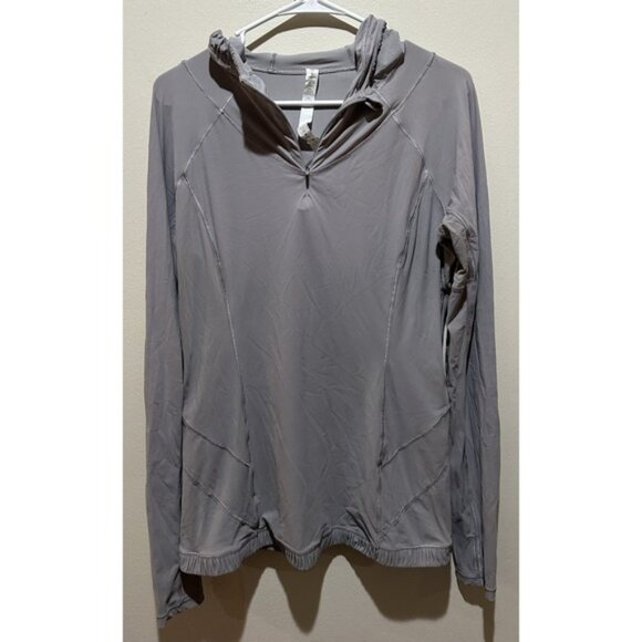 Lululemon Women's Water Bound Hoodie Size 10 - Dark Chrome - Picture 1 of 7
